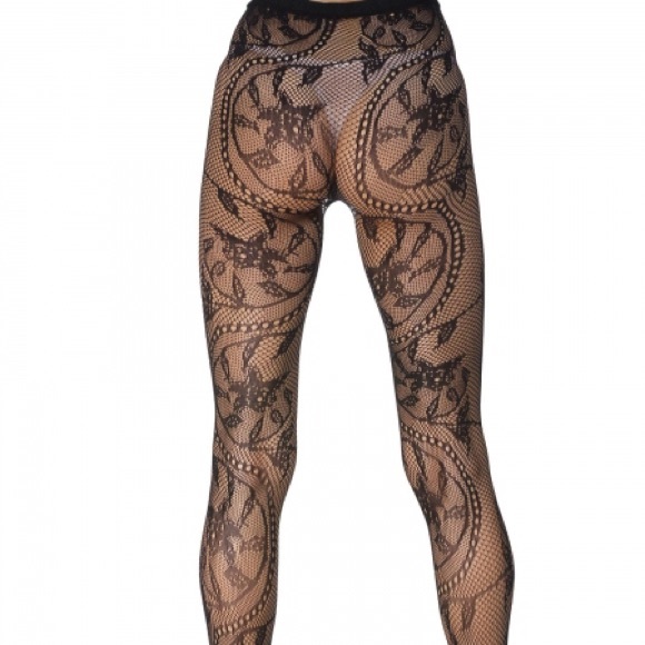 Sexy Floral Fishnet Stockings - Picture 4 of 4